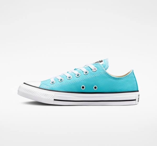 Converse Chuck Taylor All Star Seasonal Color Low Tops Shoes Blue / White / Black | CV-354NRV