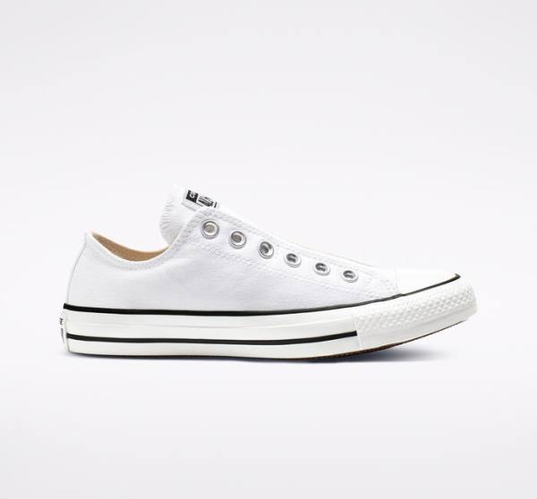 Converse Chuck Taylor All Star Slip Low Tops Shoes White / Black / White | CV-547IDB