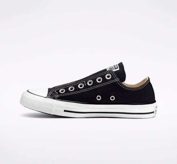 Converse Chuck Taylor All Star Slip Low Tops Shoes Black / White | CV-751EMZ