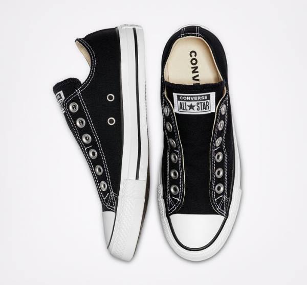 Converse Chuck Taylor All Star Slip Low Tops Shoes Black / White | CV-751EMZ