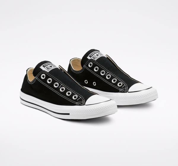 Converse Chuck Taylor All Star Slip Low Tops Shoes Black / White | CV-751EMZ