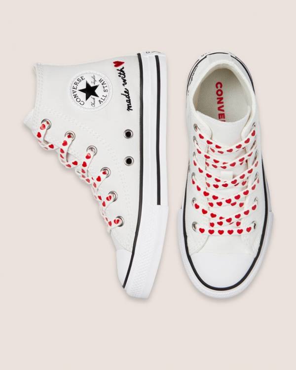 Converse Chuck Taylor All Star Street Love Thread High Tops Shoes White | CV-619EMI