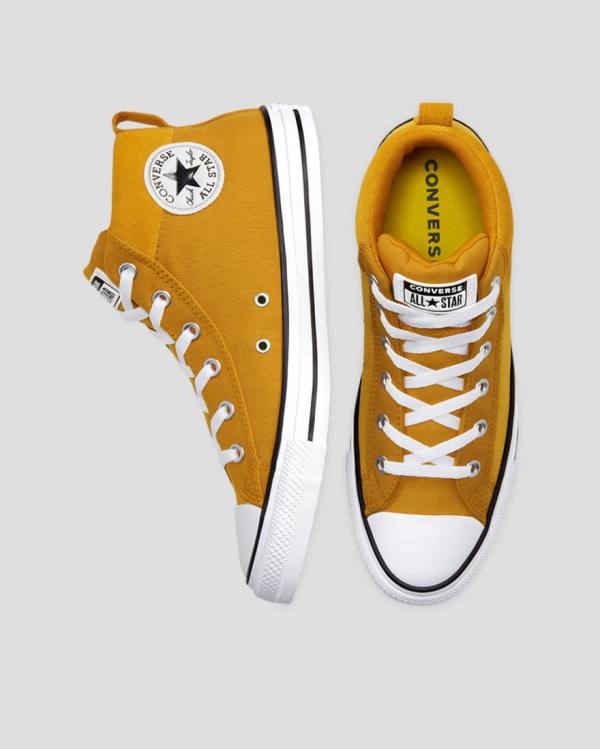 Converse Chuck Taylor All Star Street Mix And Match High Tops Shoes Yellow | CV-452QXT