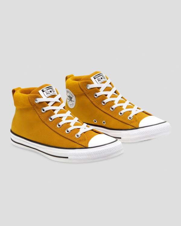 Converse Chuck Taylor All Star Street Mix And Match High Tops Shoes Yellow | CV-643UVN