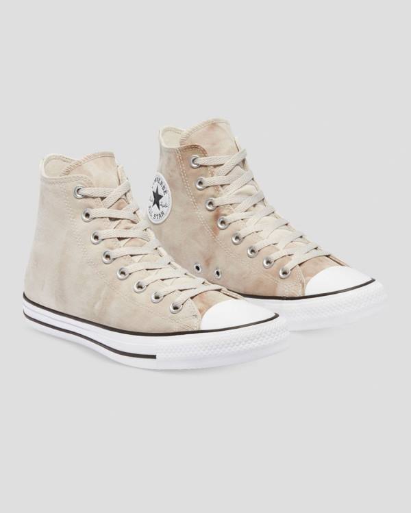 Converse Chuck Taylor All Star Summer Daze Wash High Tops Shoes Khaki | CV-165BOE