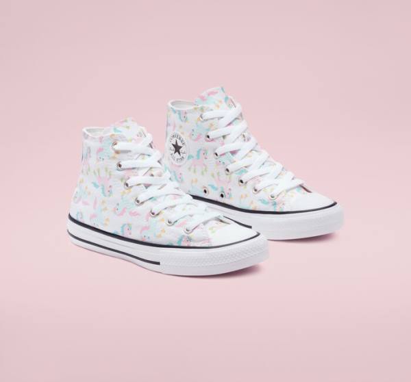 Converse Chuck Taylor All Star Unicons High Tops Shoes White / Multicolor / White | CV-697PAX