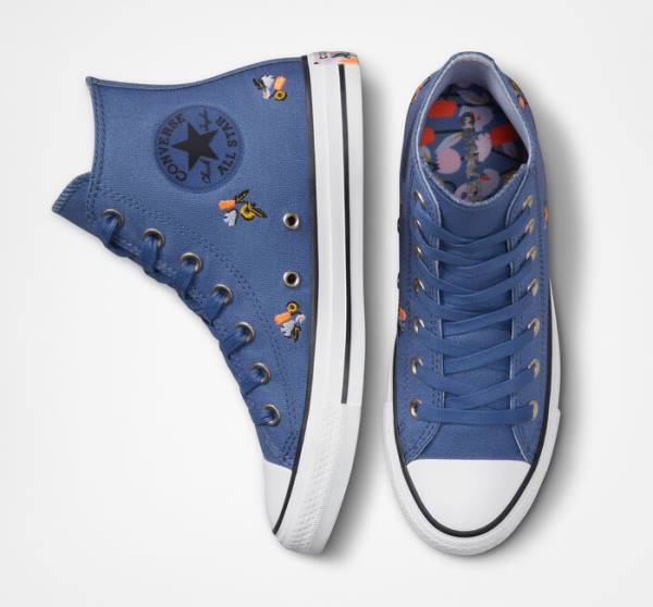 Converse Chuck Taylor All Star We Are Stronger Together High Tops Shoes Blue / Indigo | CV-387VES