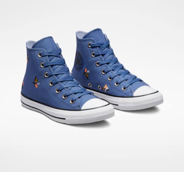 Converse Chuck Taylor All Star We Are Stronger Together High Tops Shoes Blue / Indigo | CV-387VES