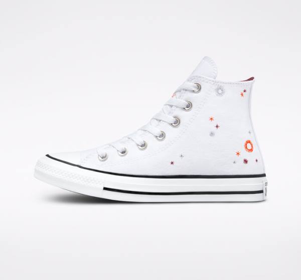 Converse Chuck Taylor All Star You Are On The Right Path High Tops Shoes White | CV-591TOA