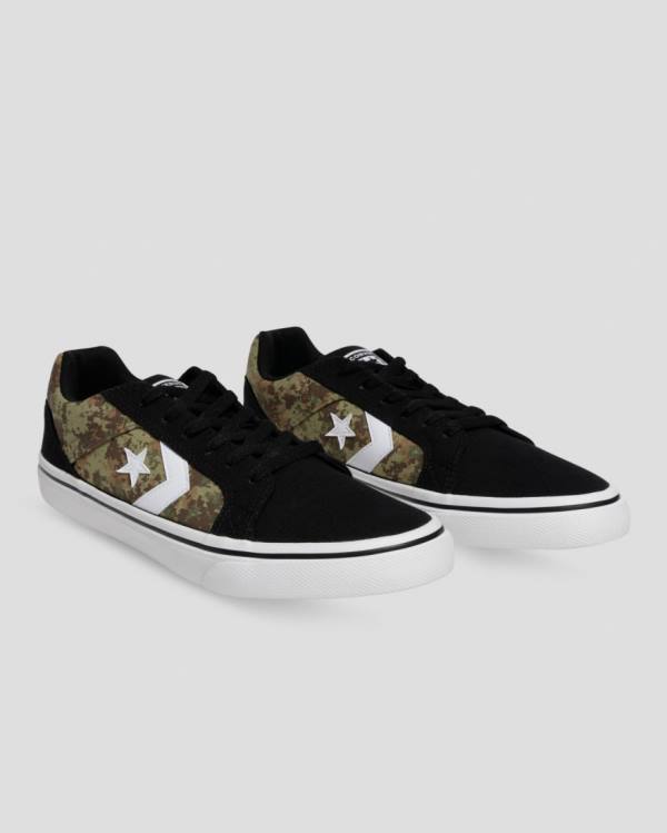 Converse El Distrito Mix And Match Low Tops Shoes Black Camo | CV-283DXR