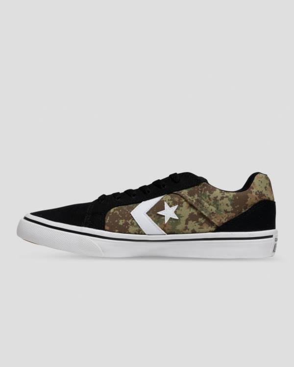 Converse El Distrito Mix And Match Low Tops Shoes Black Camo | CV-283DXR