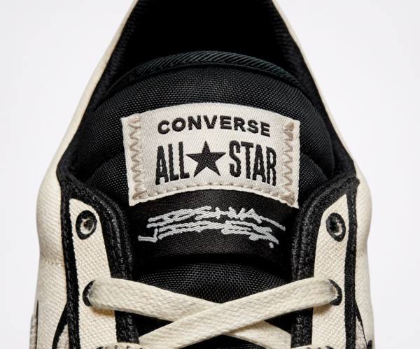 Converse Joshua Vides Pro Leather Low Tops Shoes Beige White / Black | CV-741NGH