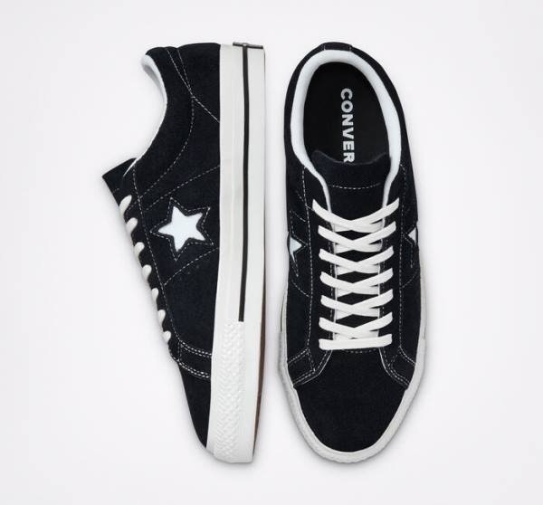 Converse One Star Low Tops Shoes Black / White | CV-215ZAJ