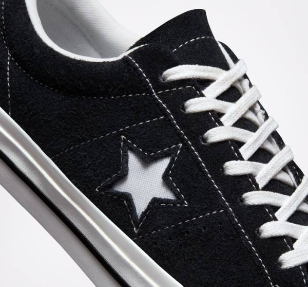 Converse One Star Low Tops Shoes Black / White | CV-759VGE