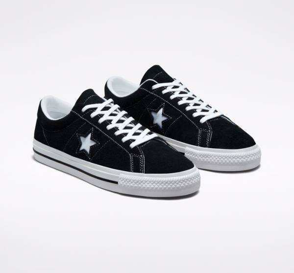 Converse One Star Low Tops Shoes Black / White | CV-759VGE