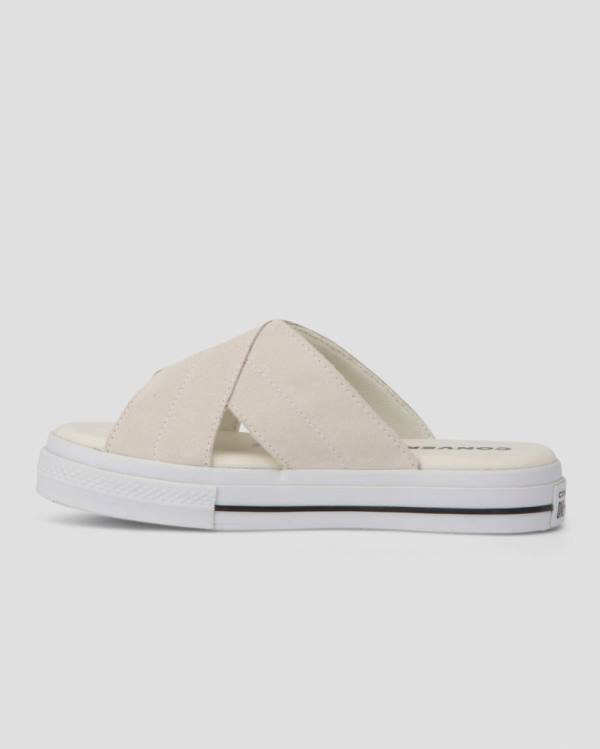 Converse One Star Suede Sandals Beige | CV-782QZR