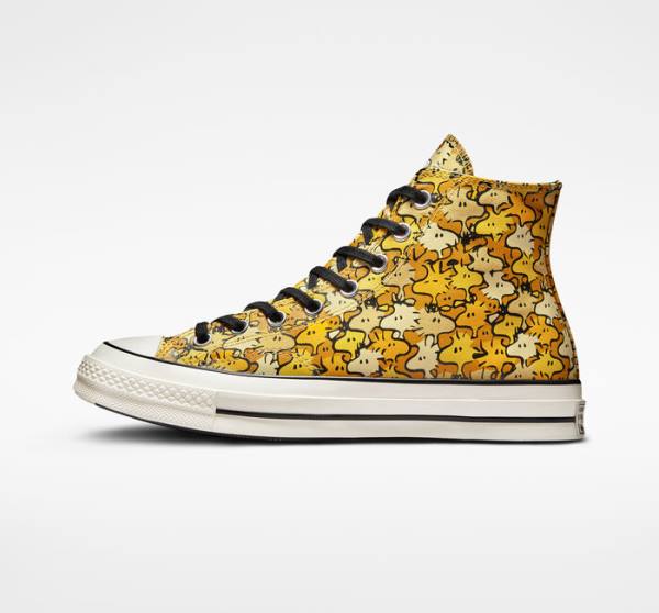 Converse Peanuts Chuck 70 High Tops Shoes Yellow / Gold | CV-125FGQ