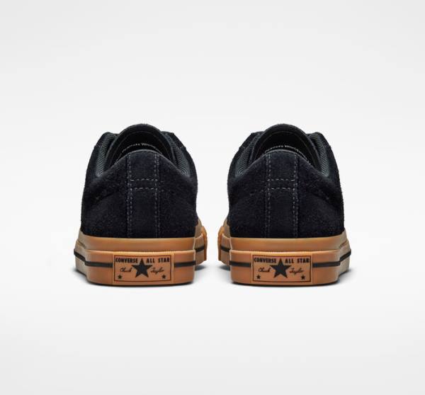 Converse Peanuts One Star Low Tops Shoes Black / Orange | CV-598QWO