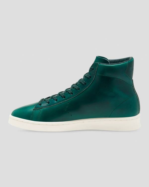 Converse Pro Leather Horween High Tops Shoes Green | CV-206UQX