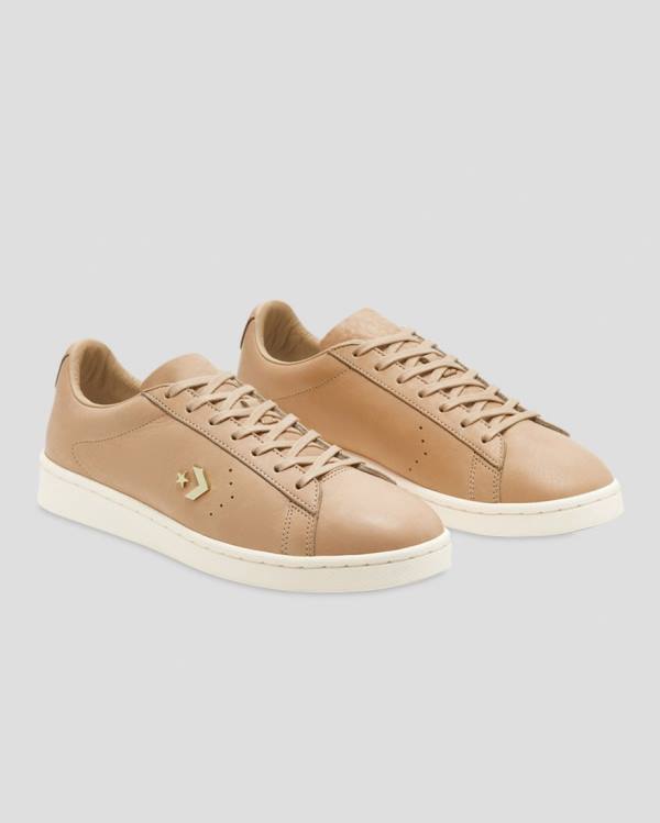 Converse Pro Leather Horween Low Tops Shoes Khaki | CV-821DPS