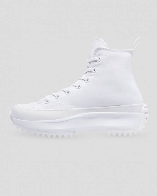 Converse Run Star Hike All White High Tops Shoes White | CV-875RWM