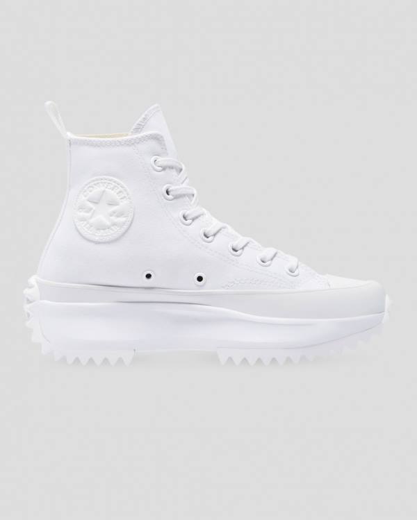 Converse Run Star Hike All White High Tops Shoes White | CV-875RWM