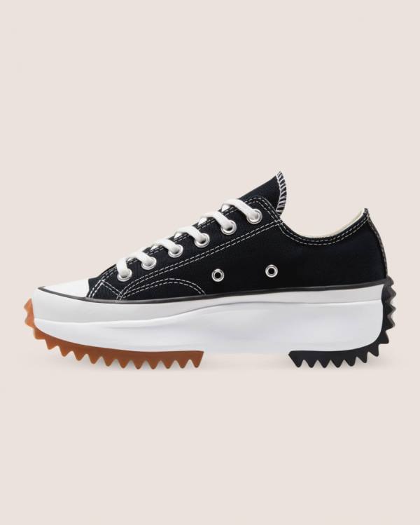 Converse Run Star Hike Canvas Low Tops Shoes Black | CV-608GAN