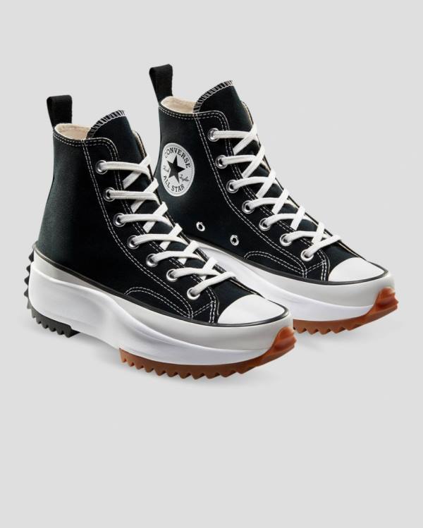 Converse Run Star Hike Lugged High Tops Shoes Black | CV-159TXC