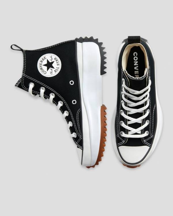 Converse Run Star Hike Lugged High Tops Shoes Black | CV-286JOL