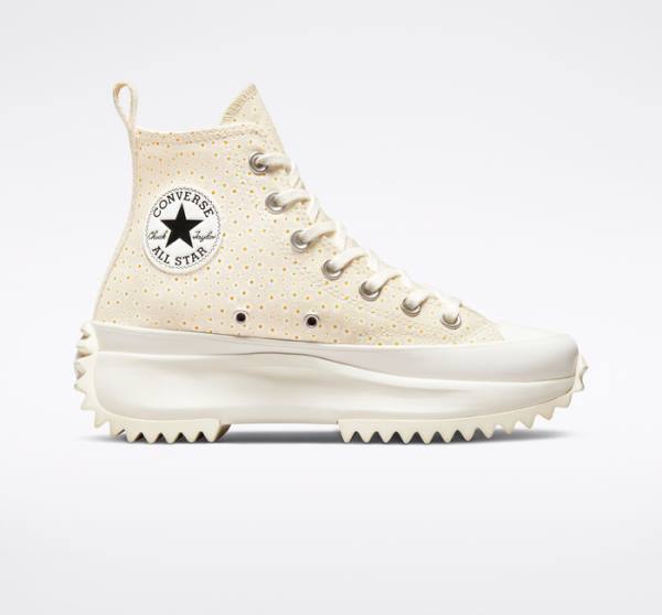 Converse Run Star Hike Platform Daisy High Tops Shoes Beige White | CV-735RFJ