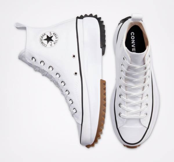 Converse Run Star Hike Platform High Tops Shoes White / Black | CV-923OCW