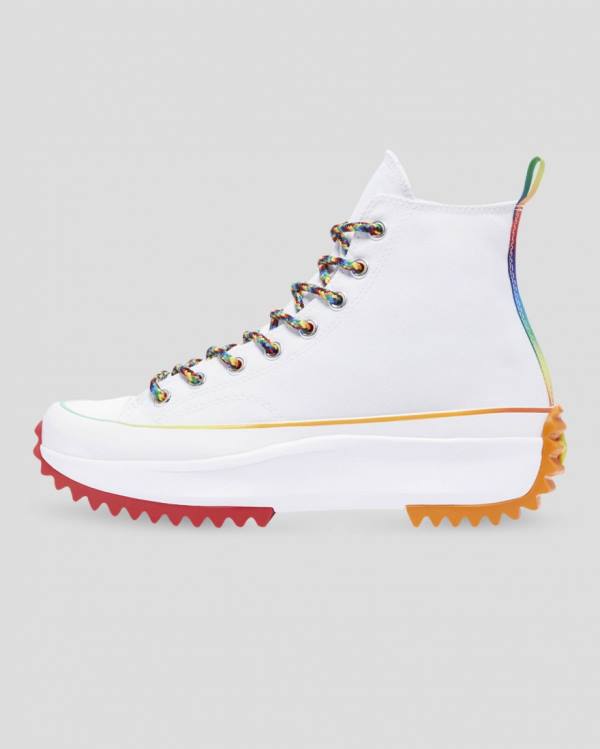 Converse Run Star Hike Pride High Tops Shoes White | CV-140BAM