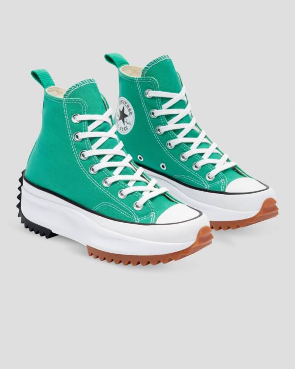 Converse Run Star Hike Seasonal Colour High Tops Shoes Green | CV-890REW