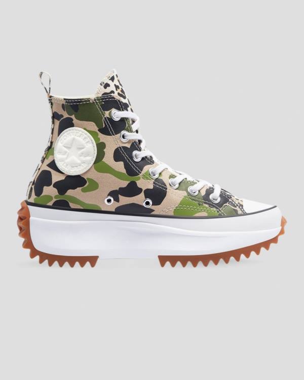 Converse Run Star Hike Wild Archive High Tops Shoes Camo | CV-167UTG