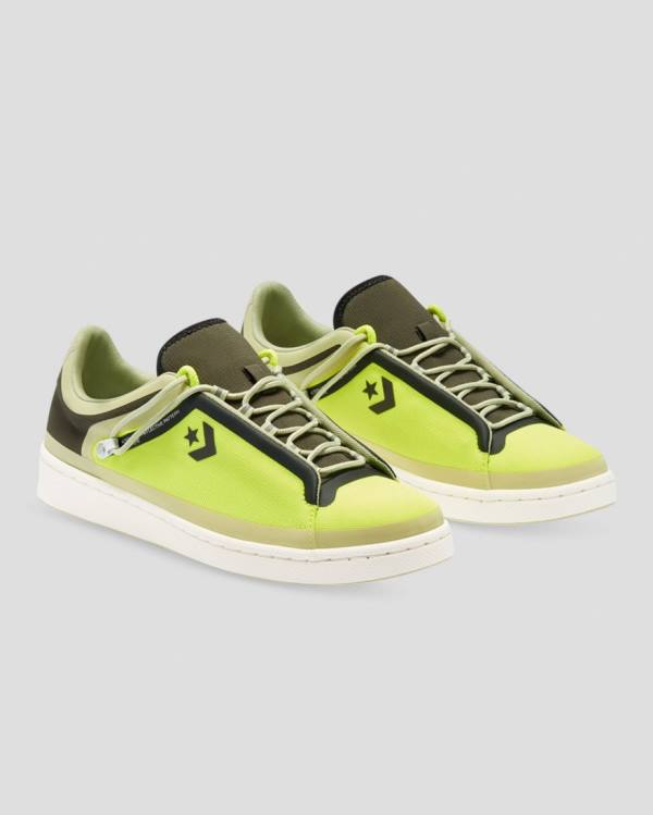 Converse Seam Tape Pro Leather Low Tops Shoes Green | CV-243ZXT