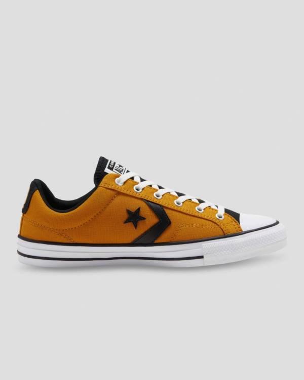 Converse Star Player Low Tops Shoes Yellow Black | CV-472VOX