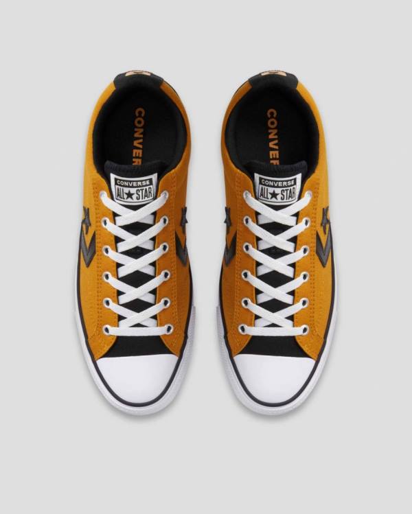 Converse Star Player Low Tops Shoes Yellow Black | CV-514CJK